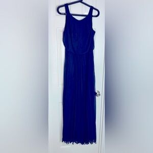 B Darlin Blue Off Shoulder Maxi Sundress